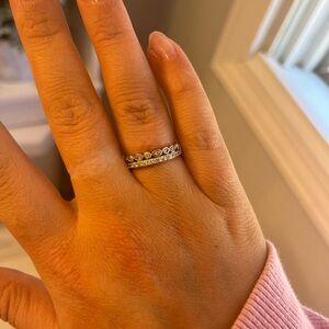 14k double band ring